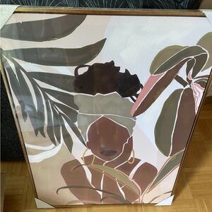 Abstract Woman with Leaves Art Print (new)